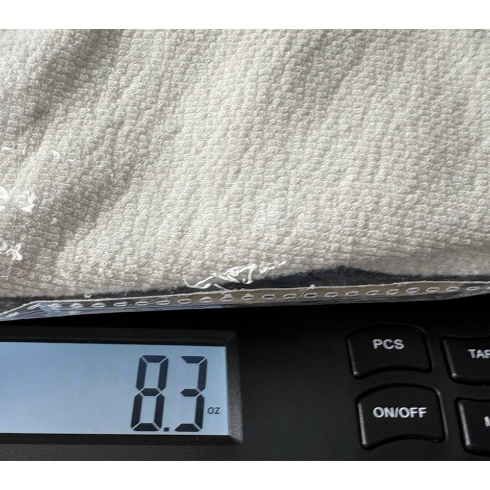 Universal Thread Womens Medium Short Sleeve Top Boxy Terry Cloth Ivory Lagenlook - Picture 8 of 8